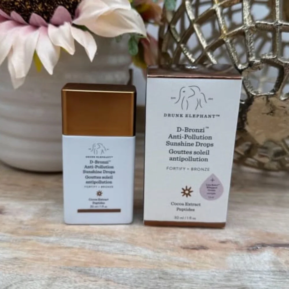 Drunk Elephant D-Bronzi Bronzing Drops with Peptides Glow Serum 30ml 1oz